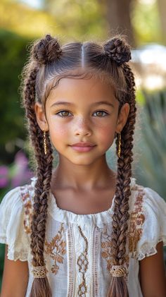 Sunny Day Knotless Braids on Kids 💫 Goddess Braids Ombre, Guys Braids, Kids Goddess Braids, Braid Hairstyles For Kids, Braids Ombre, Big Braids, Goddess Braids Hairstyles, Beautiful Braided Hair, Beautiful Black Babies