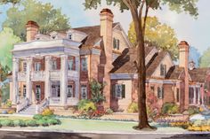 this is an artist's rendering of the house