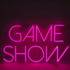 Game Show Neon Sign - GEEKNEON Blue Neon Lights, Light Up The Night, Blue Neon, Neon Design, Custom Neon Signs, Neon Lights, Game Show, Led Neon, Game Night