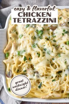 Creamy chicken tetrazzini is a crowd-pleaser for family dinners or gatherings. Get the recipe today!