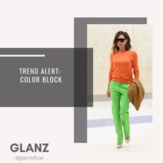 GLANZ® on Instagram: “Alguns looks coloridos e estilosos vem chamando muito a atenção ultimamente, tanto nas passarelas quanto nas redes sociais: o color block!…” Color Block, Capri Pants, Color