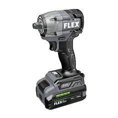 a cordless drill is shown on a white background