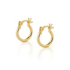 Our Small classic gold hoop earrings are perfect for everyday wear when simplicity is key. Available in three sizes—small, medium, and large—you can choose the one that best complements your style. Featuring a hinged post and click closure, these hoops are comfortable, secure, and easy to wear. Whether you prefer large silver hoops or small gold hoops, there's a size and finish to suit every look. We want your jewellery to stay in great condition so you can enjoy it for years to come. With some Small Clip-on Gold Plated Hoop Earrings, Elegant Yellow Gold Small Hoop Clip-on Earrings, Elegant Gold-plated Small Hoop Clip-on Earrings, Gold Clip-on Hoop Earrings In Sterling Silver, Large Silver Hoop Earrings, Small Gold Hoops, Jewelry Magazine, September Birthstone Jewelry, Large Hoop Earrings