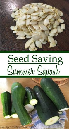 some zucchini sitting on top of a wooden table next to sliced up squash