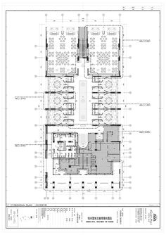 an architectural drawing shows the floor plan for a building with multiple floors and several rooms