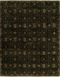 Ancient Boundaries Anne ANN-01 Area Rug main image Southwestern Area Rugs, Southwestern Rug, Artisan Rugs, Black Area Rugs, Black Rug, Weaving Techniques, Hand Spinning, Bungalow Rose, Assemblage