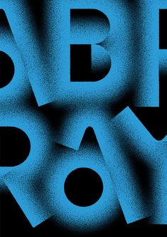 the letters are made up of blue and black paint on a black background that says, be brave