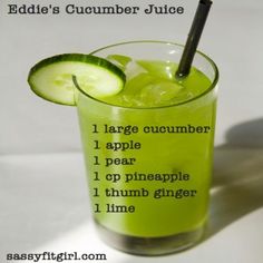 Cucumber Juice Recipe, Resep Smoothie, Green Drink, Juicy Juice, Cucumber Juice, Resep Diet, Juicer Recipes, Healthy Juice Recipes, Juicing For Health