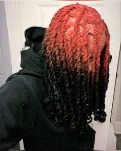 Loc Dye, Dread Colors, Lock Hairstyles, Reverse Ombre Hair, Dyed Dreads, Colored Dreads, Loc Ideas, Dread Hairstyles For Men, Blonde Dreadlocks