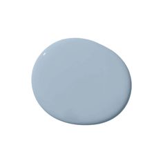 a round blue paint color on a white background, with the top half painted in light blue