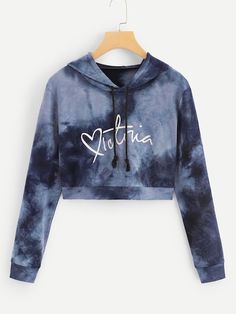 Tie Dye Heart, Crop Pullover, Oversize Pullover, Women Hoodies, Women Sweatshirts, Dye Hoodie