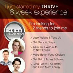 Thriving Better Food Choices, Getting More Energy, Getting Back In Shape, Boost Your Metabolism