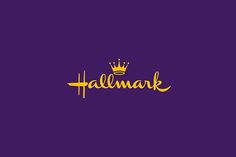 the word fallmark with a crown on it's head in gold and purple