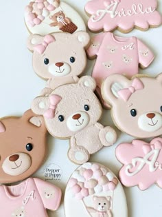 Teddy Bear 1 Cookie Cutter - Etsy Pink Teddy Bear Cupcakes, Teddy Bear Iced Cookies, Teddy Bear Gender Reveal Cookies, Pink Teddy Bear Cookies, Pink Teddy Bear Birthday Theme, Teddy Bear Cookies Baby Shower Girl, Bear Cookies Baby Shower Teddy, Girl Bear Baby Shower Theme, Teddy Bear Cookies Decorated