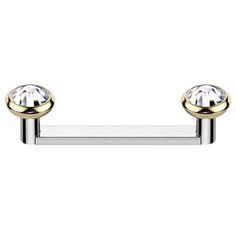 PRICES MAY VARY. PERFECT: Internally Threaded Flat Surface Barbell With Flat Bezel Set Crystal CZ Top Surface Piercing Jewelry (Sold Individually) SUITABLE SIZE: Thickness: 16GA (1.2mm); Wearable Flat Bar Length: 1/2" (12mm); Bezel Ball Size: 4mm; Crystal CZ Color: Gold/Clea QUALITY MATERIAL: Made with ASTM F136 implant-grade titanium & Cubic zirconia; Hypoallergenic and Nickel Free, Durable and Solid, Absolutely Smooth and Shiny Apperence; Lightweight and comfortable to wear. MULTIPLE USES: Thi Surface Piercing, Barbell Piercing, Snake Bites, Body Jewelry Piercing, Conch, Selling Jewelry, Bezel Setting, Piercing Jewelry, Body Jewelry