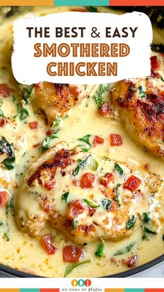 the best and easy smothered chicken recipe