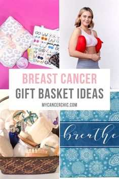 As you watch a friend or family member go through breast cancer treatment, finding the right words to say, let alone the best cancer gifts to show your support can be hard. This guide will give you ideas for building a cancer gift basket with survivor-approved and requested thoughtful gifts. Chemo Gift Baskets For Women, Gift Basket Ideas For Someone Going Through Chemo, Gift Basket For Chemo Patient, Mastectomy Care Package Gift Ideas, Gifts For People Going Through Chemo, Mastectomy Gift Basket, Finished Chemo Celebration