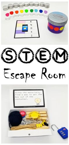 Problem Solving Activities For Kids, Simple Stem Challenges, Stem Activities Elementary, Escape Room Diy, Escape Room Challenge, Activities For Kids At Home, Escape Room For Kids, Escape Room Ideas, Steam Ideas