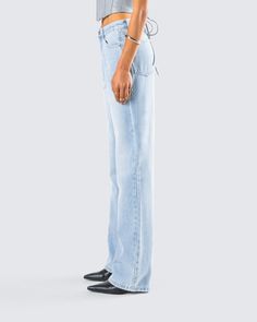 Nothing can beat a timeless pair of jeans 👏 Made from a washed denim fabric, complete with a mid rise, straight and relaxed fit - these pants are your new every day go-to 🤍 Everyday Jeans With Frayed Hem In Recycled Denim, Straight Fit Cropped Jeans In Denim Blue, Denim Blue Straight Fit Jeans For Spring, Chic Light Wash Jeans With Straight Hem, Summer Straight Fit Denim Jeans, Trendy Cropped Denim Jeans For Everyday, Trendy Everyday Cropped Denim Jeans, Medium Wash Straight Fit Denim Jeans, Medium Wash Straight Fit Flare Jeans