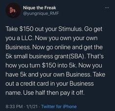 the tweet has been posted to someone about their business