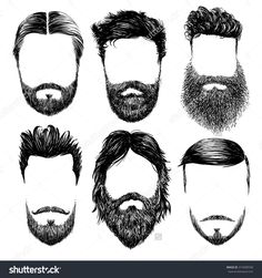 Beard Illustration, Beard Drawing, Tumblr Drawings, Hair Sketch, Drawing Cartoon Characters, Hand Drawn Vector Illustrations, Hipster Mens Fashion, Beautiful Logos, Fashion Man