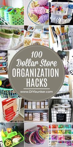 the top ten dollar store organization hacks