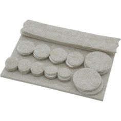 Assorted Heavy-Duty Self-Adhesive Felt Pads (27-Pack) - Super Arbor Terrazzo And Marble, Terrazzo Marble, Furniture Pads, Canadian Tire, Household Furniture, Linoleum, Laminate Flooring, Beige Color, Furniture Accessories