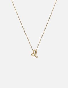 Leo Astro Pendant Necklace, 14k Yellow Gold | Women's Necklaces | Miansai Leo Pendant, Leo Necklace, Cuff Watch, Zodiac Pendant, Gold Necklace Women, Wrist Cuffs, Pendant Gold, Zodiac Sign, Gold Pendant