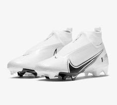 the nike vapor soccer shoe in white and black