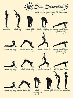 an image of yoga poses for beginners to learn the art of standing up and stretching