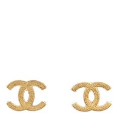 Chanel Logo Earrings, Cc Earrings, Resin Glitter, Chanel Logo, Chanel Earrings, Chanel Jewelry, Earrings In Gold, Gold Earring, Stunning Earrings