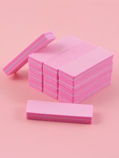 Sponge Nail File, 100/180 Grit Sponge Nail Buffers For Acrylic Nails, 9*2Cm Buffing Block Double Sided For Manicure Tools 10 Count - Pink Pink    White Corundum  Nail Cuticle   Nail,Hand & Foot Care, size features are:Bust: ,Length: ,Sleeve Length: Sponge Nails, Nail Buffers, Nail Pen, Pink Nail Art, Latest Nail Art, Nail Cuticle, 10 Count, Rose Bonbon, Pink Collar