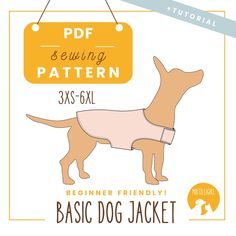 the basic sewing pattern for this dog is easy to sew, and has an additional collar