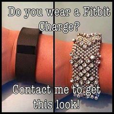 Fitbits aren't glamorous. Thanks to Premier Designs you can BLING that Fitbit! Scene Bracelets, Jewelry Combinations, Business Life, Steampunk Diy, Fitbit Charge, Arm Party