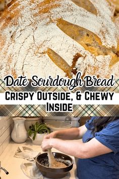 This Artisan date sourdough bread recipe is a bit different because it uses 1 cup of sourdough starter... The extra sourdough starter helps this bread to rise and bulk ferment faster... You can actually make it in one day, if you want;)