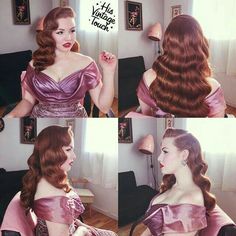 Cabelo Pin Up, Old Hollywood Waves, Glamour Vintage, Hollywood Hair, Rockabilly Hair, Hollywood Waves, Vintage Wedding Hair, Finger Waves