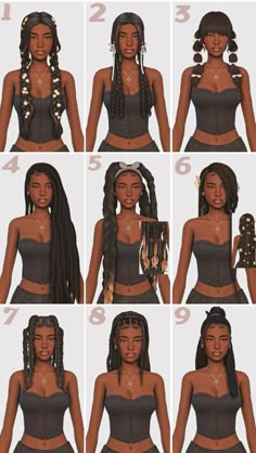 #sims4 #sims4customcontent #sims4ccfinds #sims4maxismatch #maxismatchcc #ts4cc #ts4_hair #simblr #ts4maxismatch #maxismatch #hair #lookbook #gaming Sims 4 Hair Pack Patreon, Sims 4 Mixed Hair, Sims 4 Cc Maxis Match Hair Dreadlocks, Maxis Match Braids Sims 4, Sims 4 Cc Maxis Match Hair Female Braids, Sims 4 Black Maxis Match, 4c Hair Sims 4 Cc, Sims 4 Cc Female Braids, Sims 4 Cc Hair Maxis Match Locs