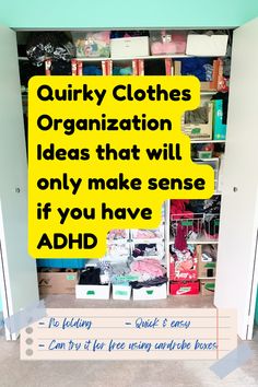 No fold clothes storage solution Folded Clothing Storage, No Folding Clothes Storage, Non Dresser Clothing Storage, No Fold Closet, Clothes Organization No Dresser, No Dresser Closet Organization, No Fold Clothes Storage, Neurodivergent Bedroom Ideas, Kids Clothes Storage Ideas No Dresser