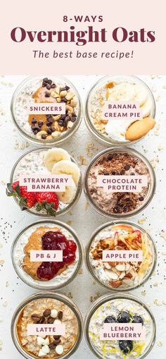 overnight oats are the best base for breakfast