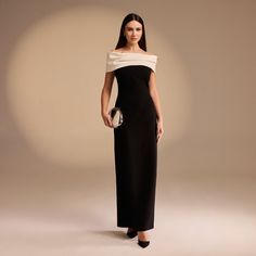 Indulge in luxury and sophistication with our Off-shoulder Crepe Maxi Dress. Perfect for Eid or summer occasions, this dress is designed to showcase your elegant shoulders and flatter your figure with its flowing crepe fabric. Make a statement and turn heads with this exclusive and timeless piece. Classy Formal Dress, Crepe Maxi Dress, Modest Wear, White Off Shoulder, Eid Collection, Crepe Fabric, Xl Dress, Formal Dress, Dresses Xs