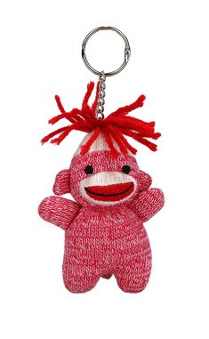 Bring a burst of color to your everyday items with the Vibrant Sock Monkey Keychain 4”. This charming plush keychain features a bright, lively sock monkey design that’s sure to stand out. With its vibrant colors and signature smile, it’s a fun accessory that adds personality to your keys, bags, or backpacks. Crafted from high-quality plush materials, the Vibrant Sock Monkey Keychain 4” is both soft and durable, perfect for daily use. Its compact size makes it easy to carry around, whether attach Monkey Keychain, Keys Holder, Motorcycle Keychain, Cool Keychains, Have Inspiration, Sock Animals, Sock Monkey, New Rock, Cute Stuffed Animals