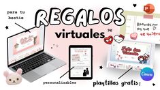 an image of a laptop, cell phone and other items on the same page in spanish