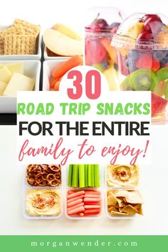 road trip snacks for the entire family to enjoy