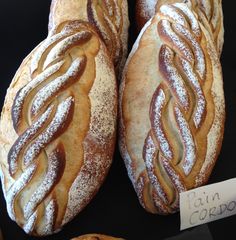 some very tasty looking breads on display