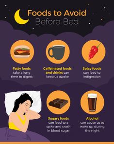 a woman sleeping in bed with food and drinks