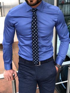 Interview Outfit Men, Mens Work Outfits, Mens Business Casual Outfits, Shirt And Tie, Formal Men Outfit, Men Fashion Casual Shirts, Slim Fit Dress, Mens Casual Dress Outfits, Slim Fit Dress Shirts