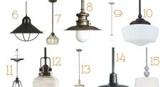 different types of pendant lights under $ 100 for the home decorating project, including lamps and chandeliers