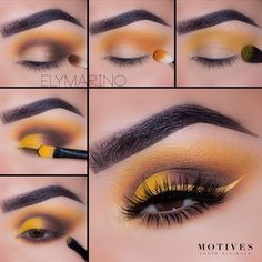 Eyeshadow Patterns, Yellow Smokey Eye, Yellow Eyeshadow Looks, Matte Eye Makeup, Life Plans, Makeup Pictorial