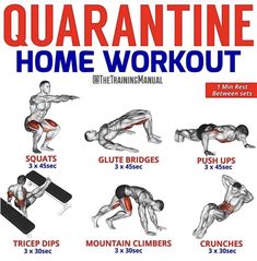 an image of a poster showing how to do squats for the home workout routine