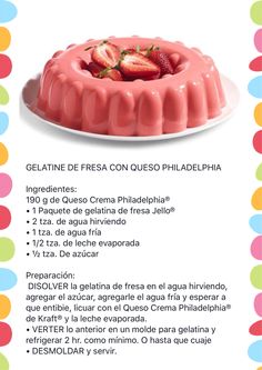 a cake with strawberries on top is shown in this advert for the store